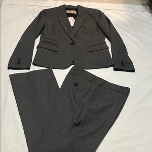 Banana Republic Gray Blazer and Suit Pants Set